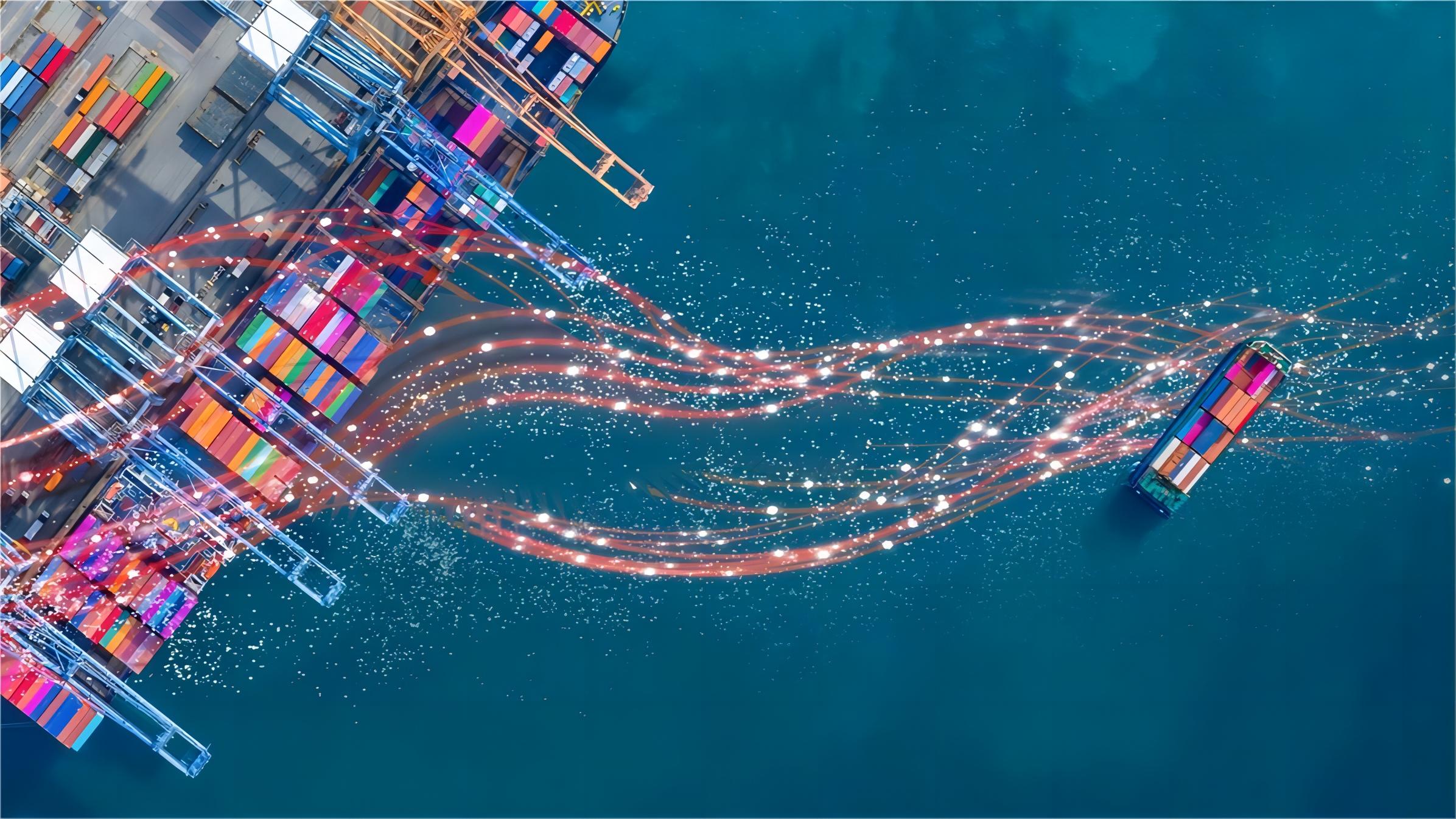 How are goods shipped from China to the UK?