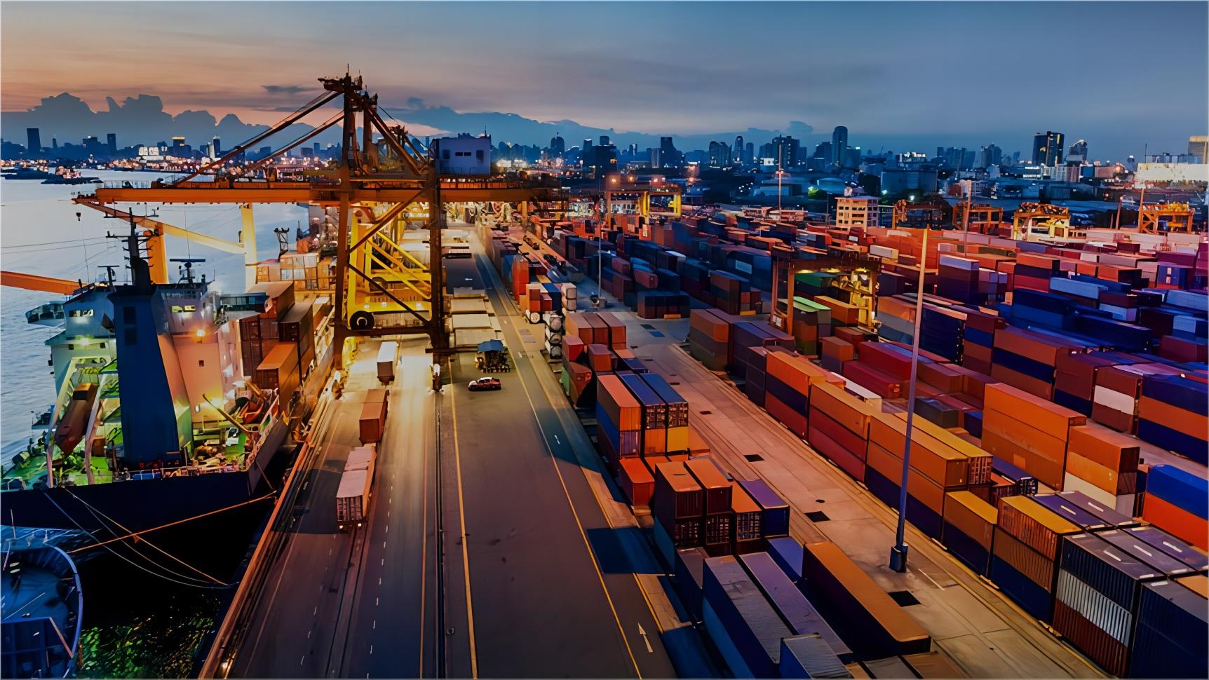 How are goods shipped from China to the Finland?