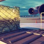 A shipping routes map