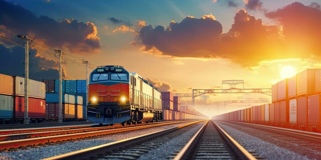 china to london freight train