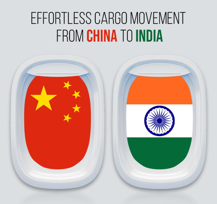 china to india cargo
