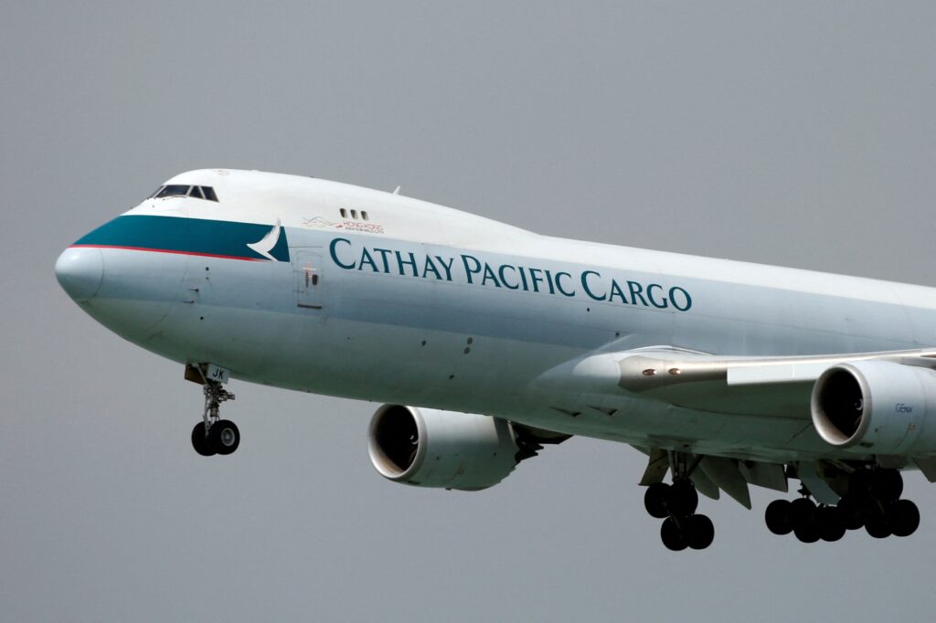 china us air freight capacity drops