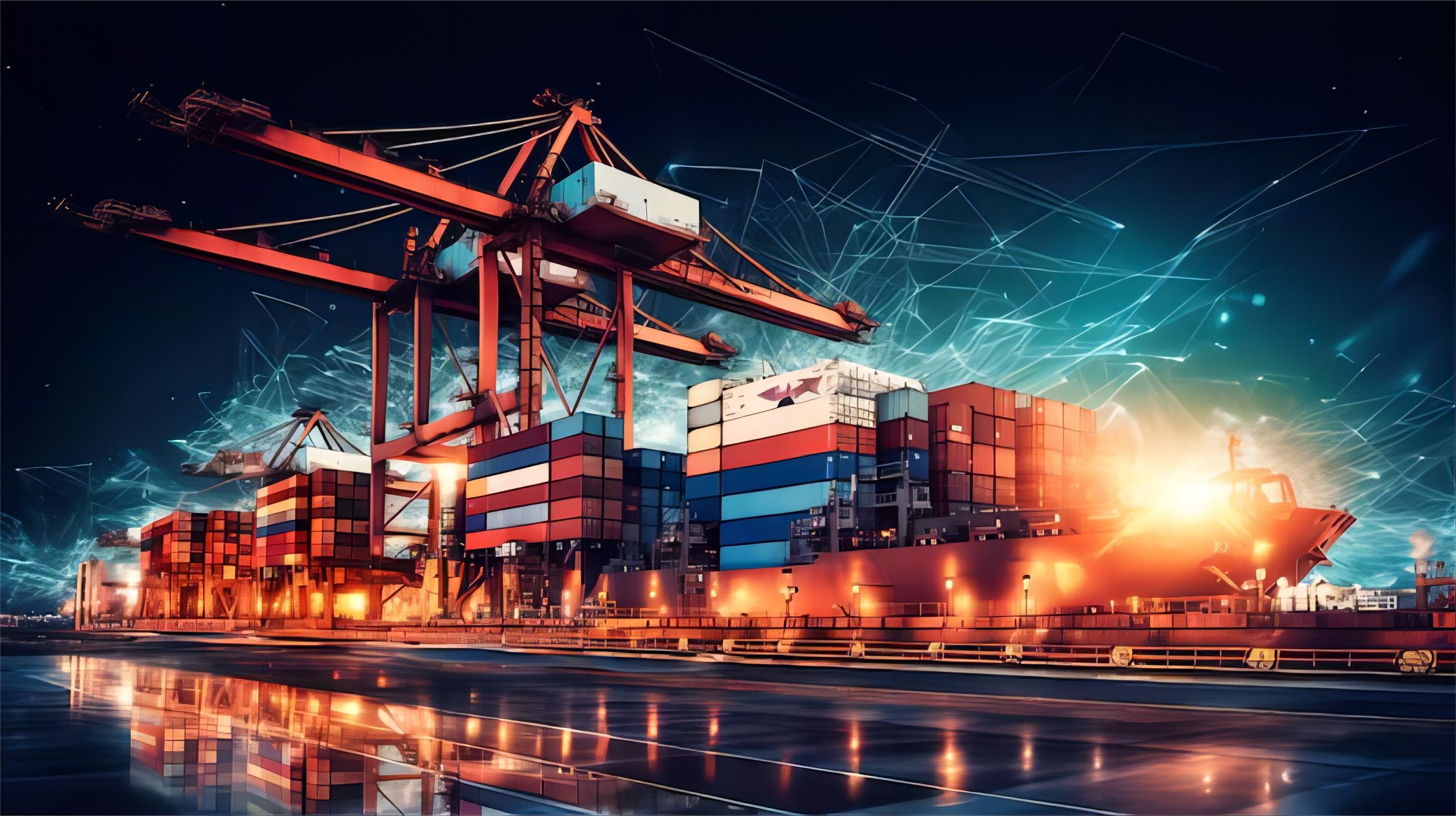 Logistics professional reviewing shipping documents