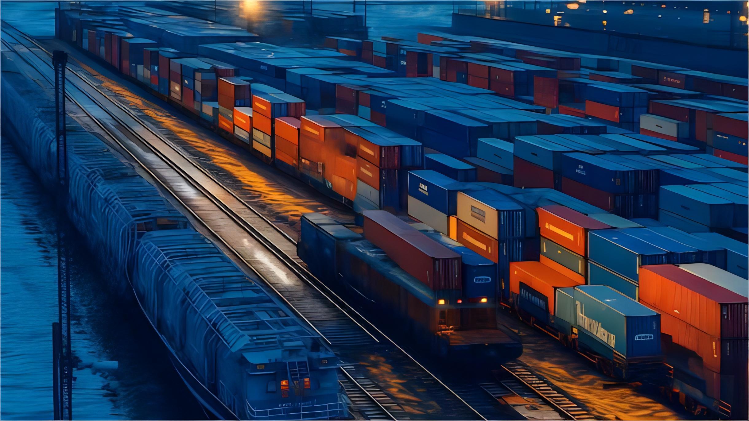 Reefer containers at a busy port in China, ready for shipment