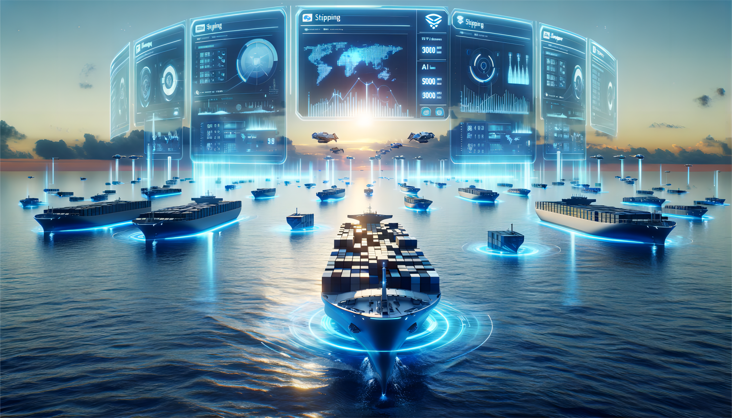 Map highlighting shipping routes from China to Brazil