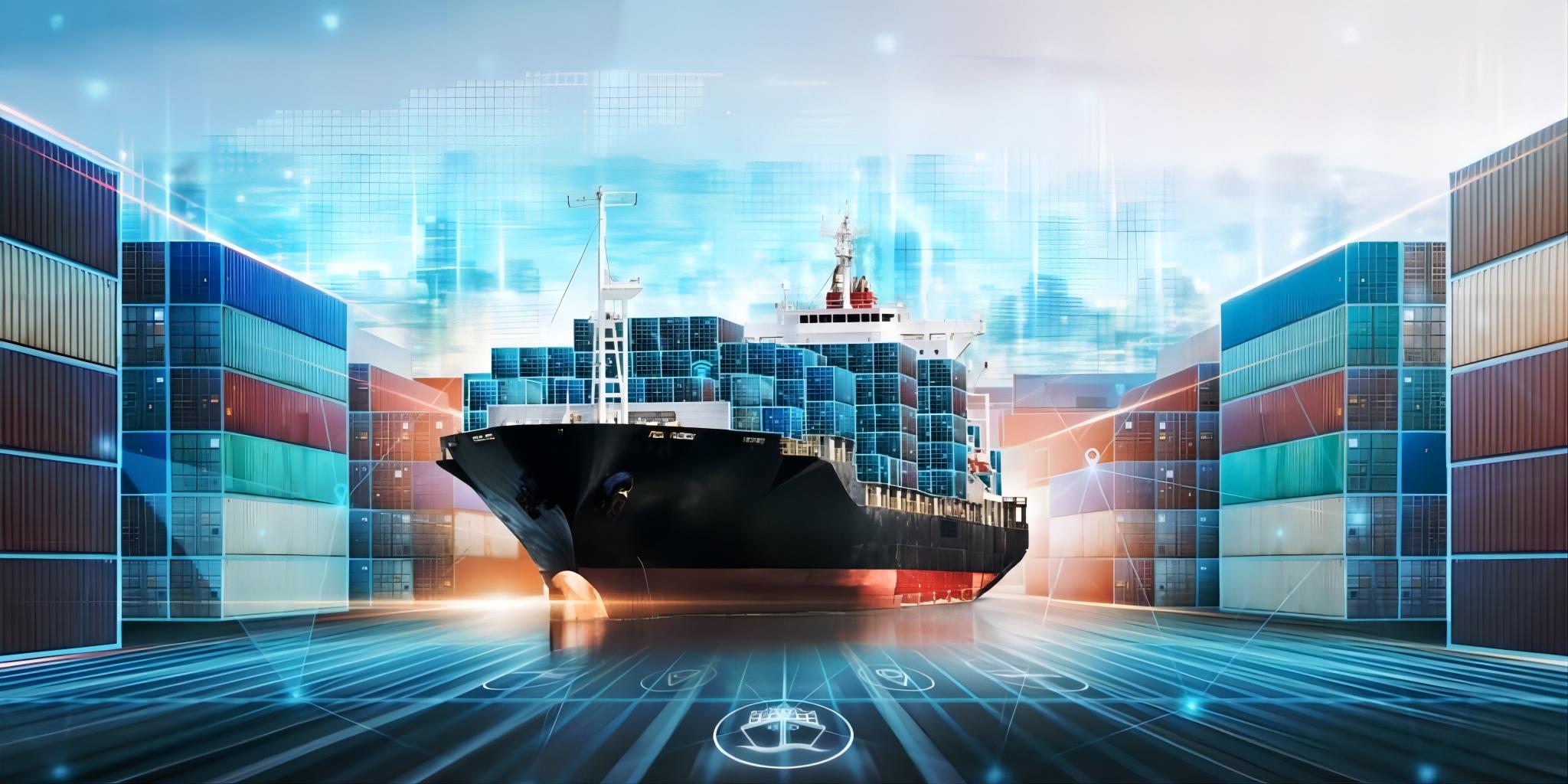 Shipping containers at a major European port