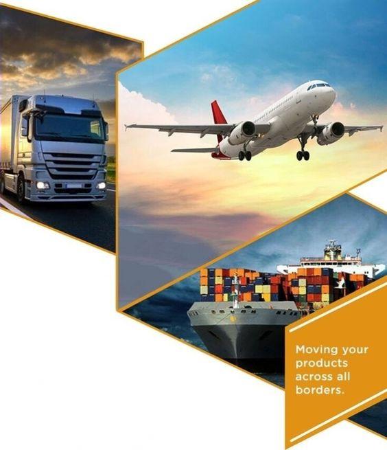 Warehouse worker inspecting clothing boxes for quality control