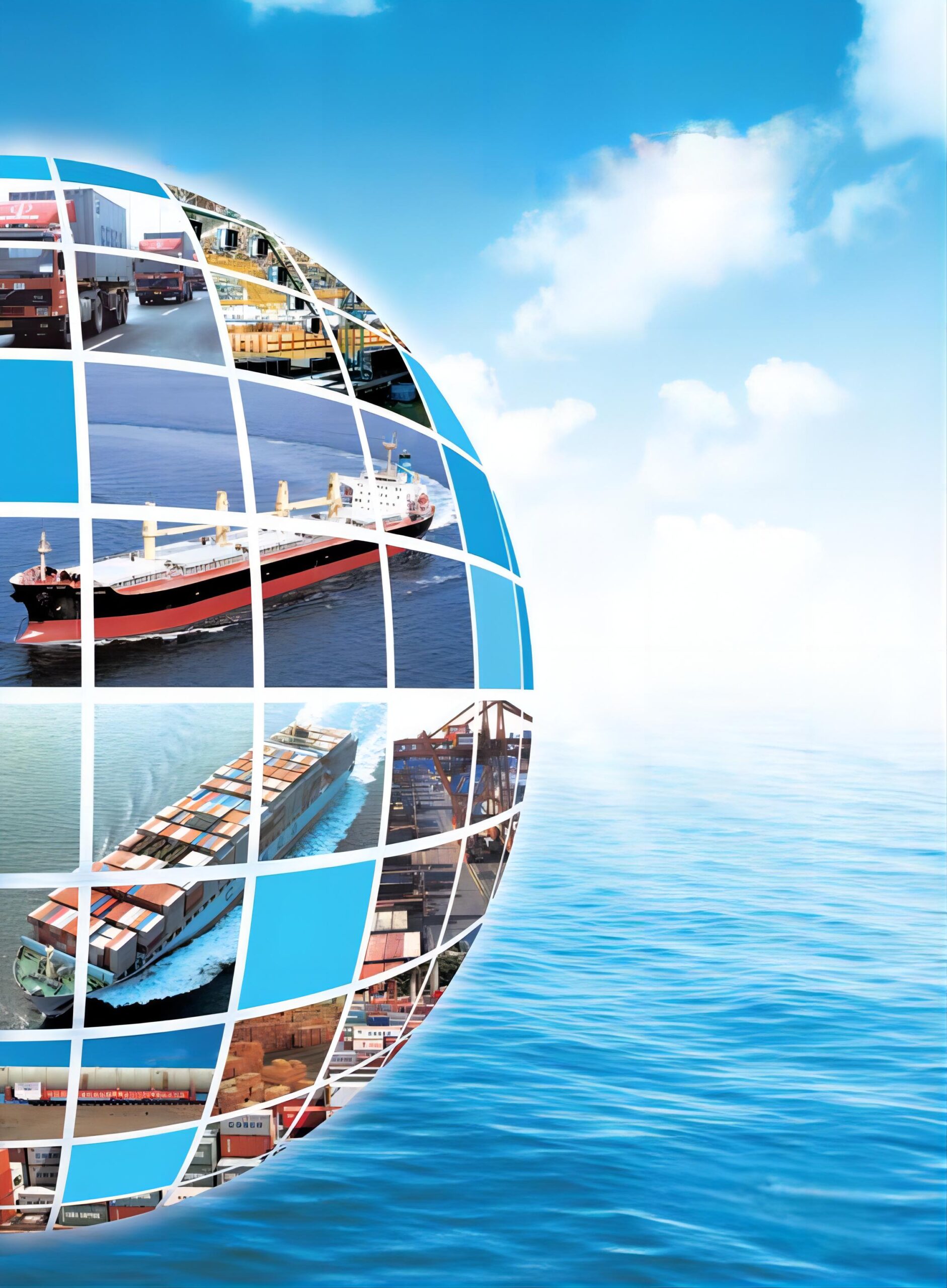 Logistics professional coordinating cargo in a modern warehouse