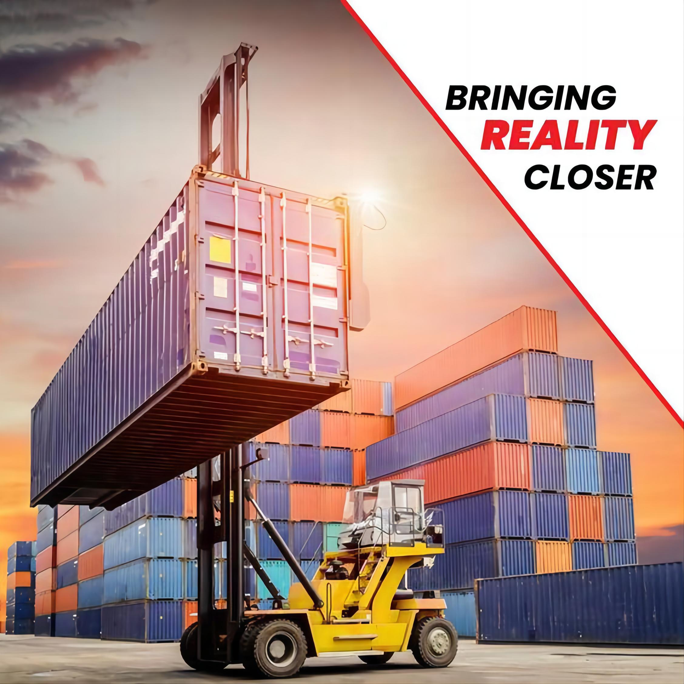 Illustration of an efficient supply chain with goods moving smoothly