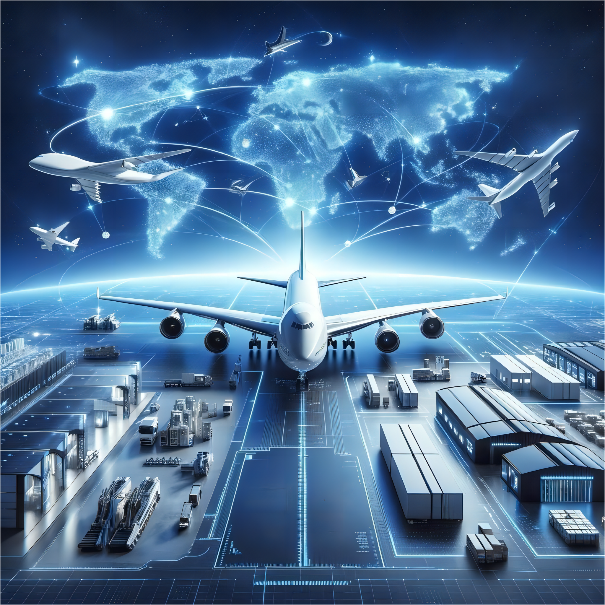 Cargo ships loaded with containers at a bustling port