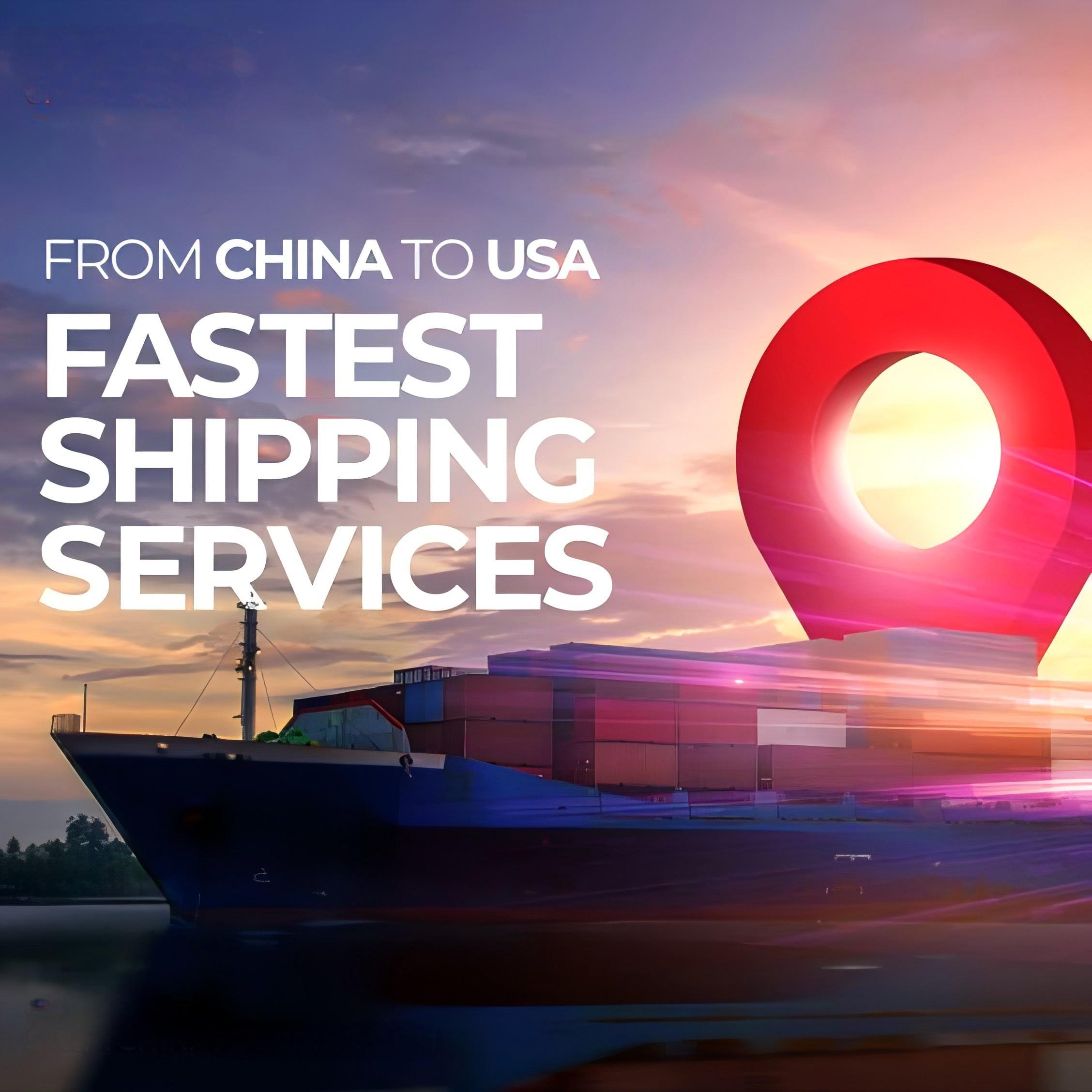 Container ship sailing from China to the UK