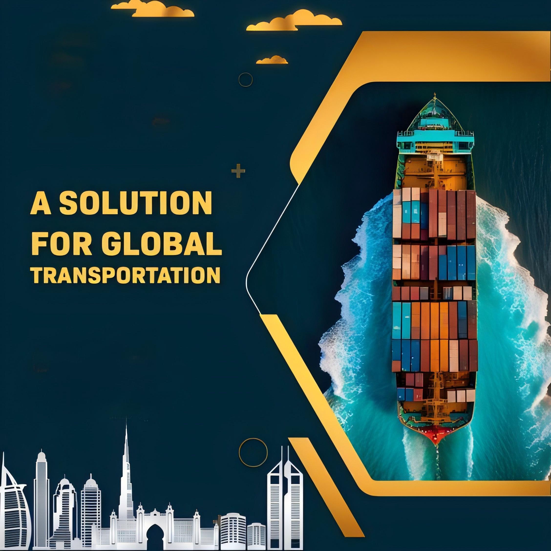 Infographic detailing a specific FCL shipment route and timeline