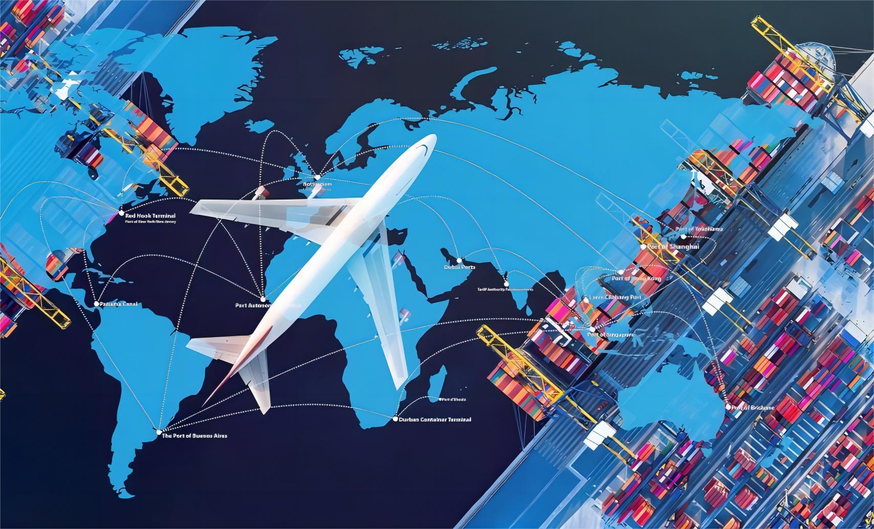 Visual representation of an optimized supply chain with consolidation