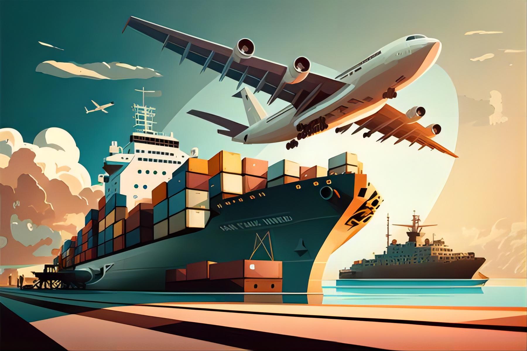 Comparison infographic of different shipping methods