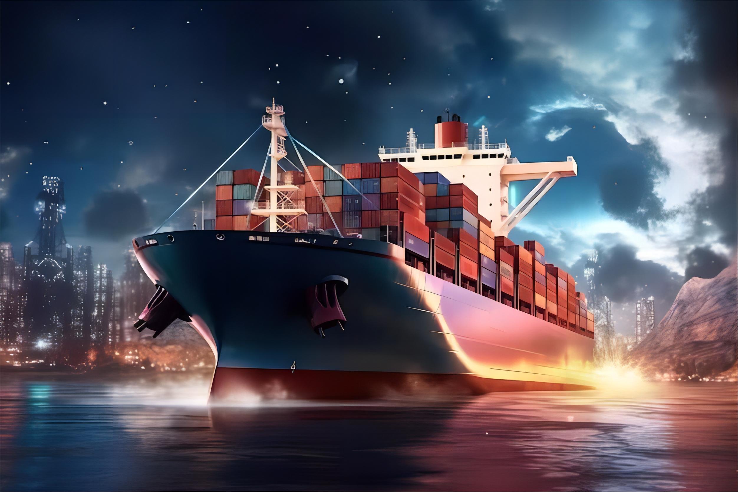 Infographic showing a simplified supply chain process
