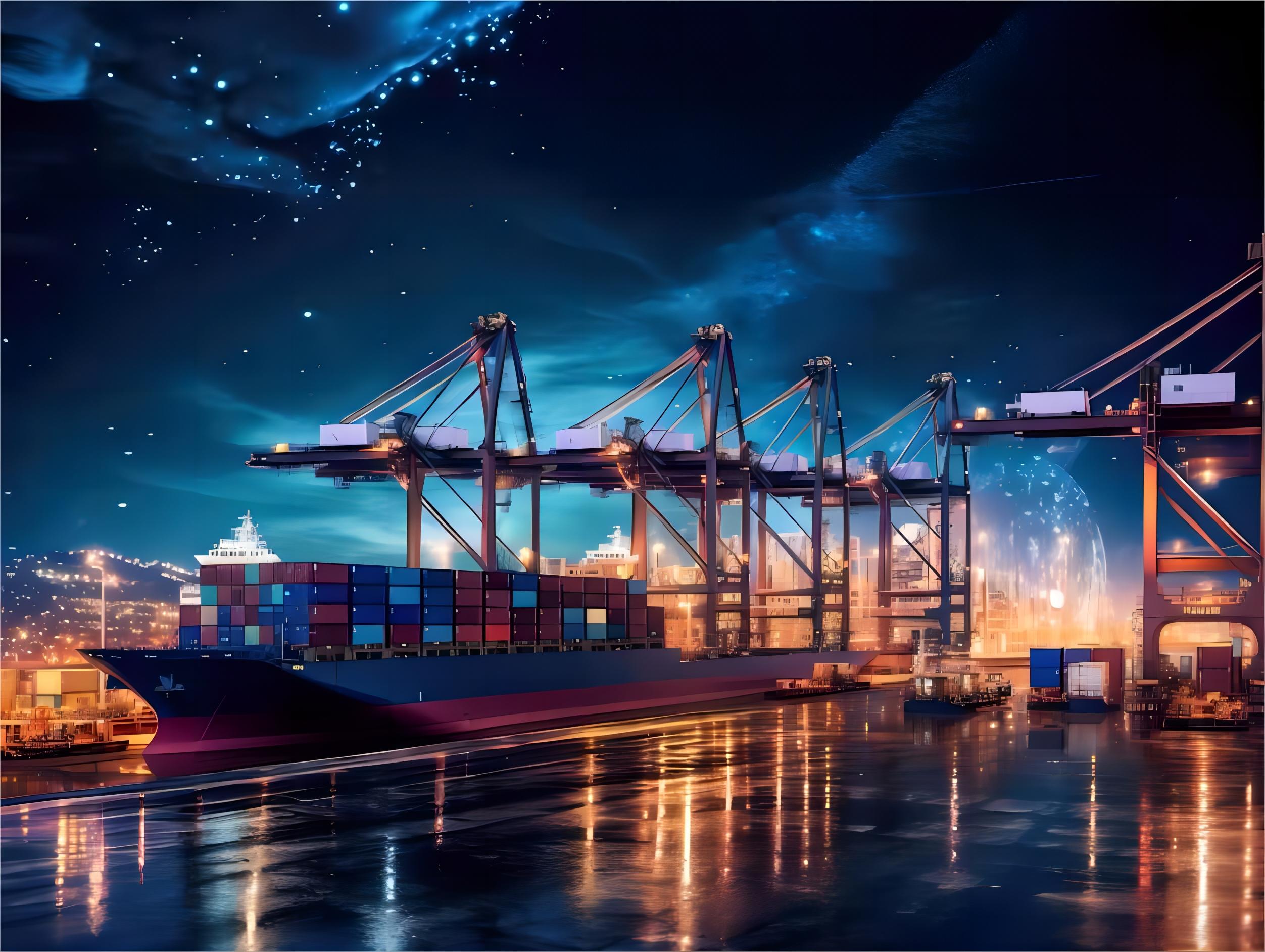 Logistics professional checking tracking data
