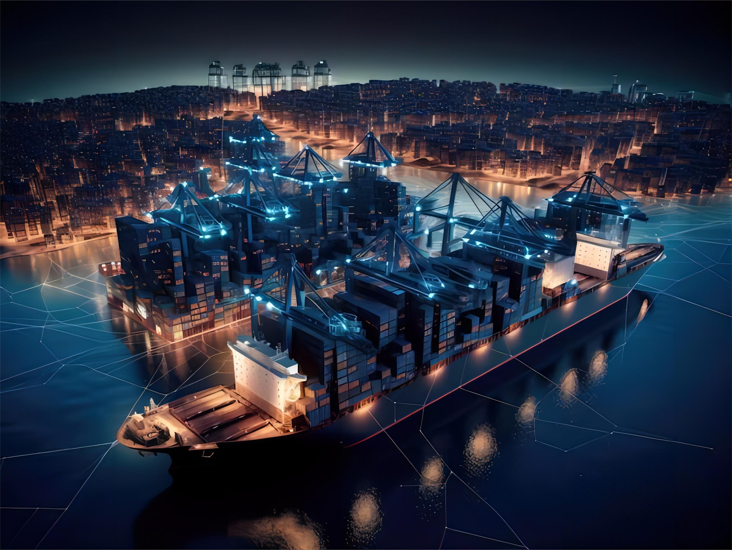 Container ships at a busy port in China, ready for departure to France