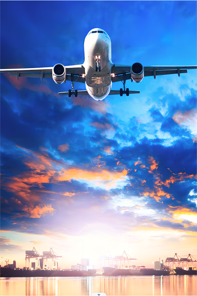 Container ship at port, symbolizing international freight to Chino CA