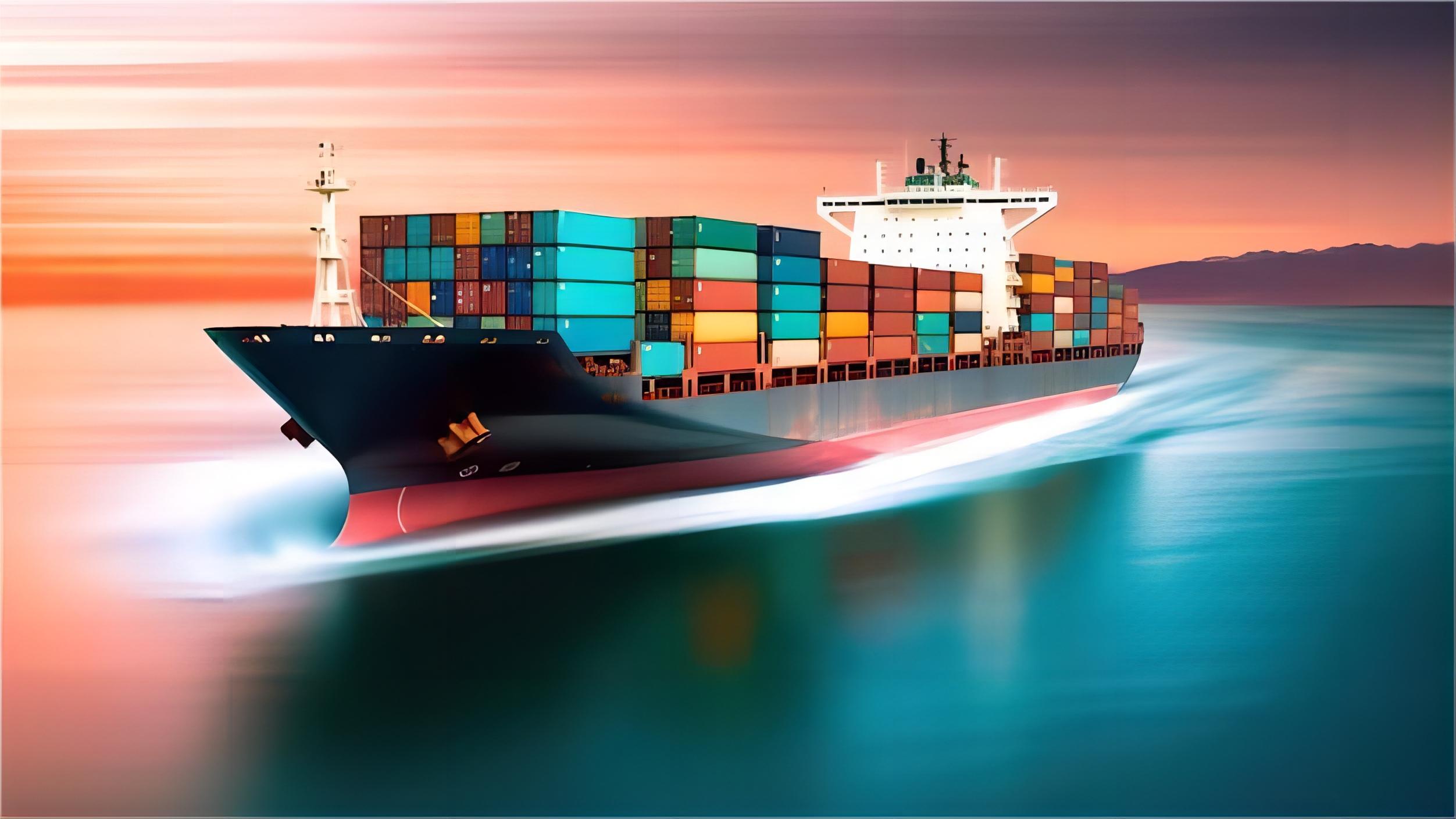 Cargo containers at a bustling port ready for freight forwarding China to Spain