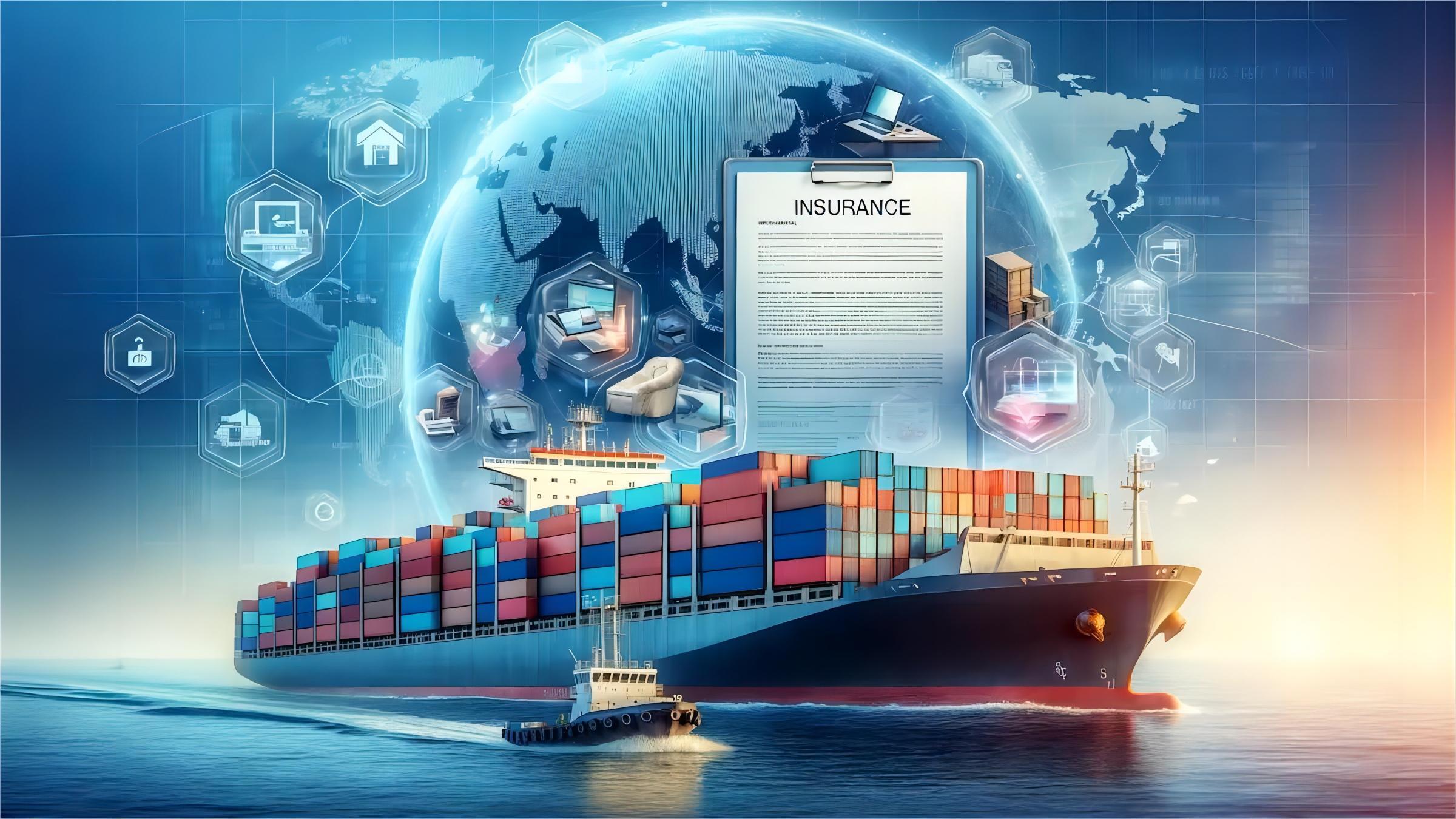 Shipping route map illustrating sea freight from China to the Netherlands