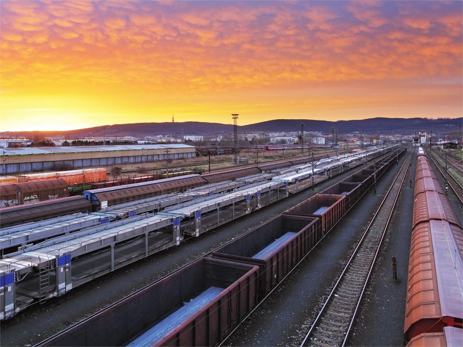 Infographic comparing different shipping methods: sea, air, and rail freight