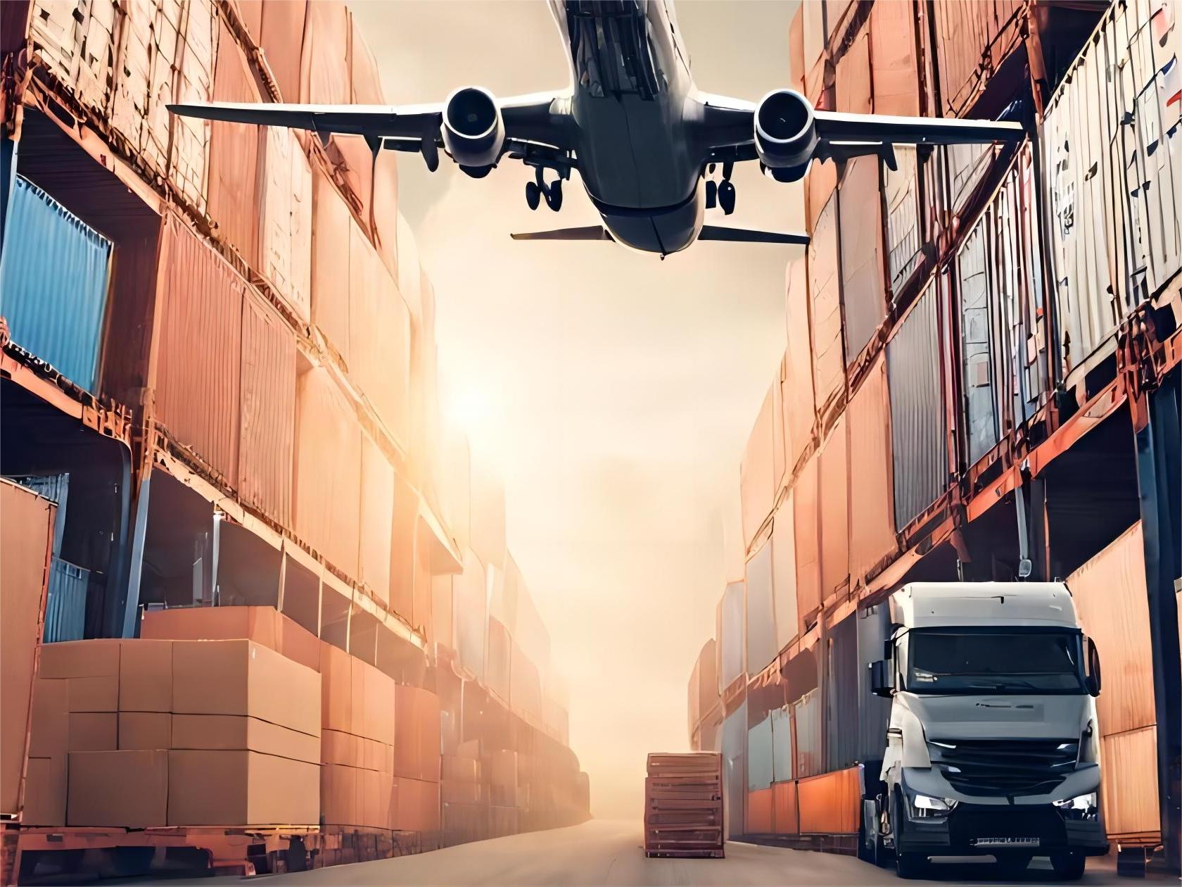 Cargo handling at a busy port terminal