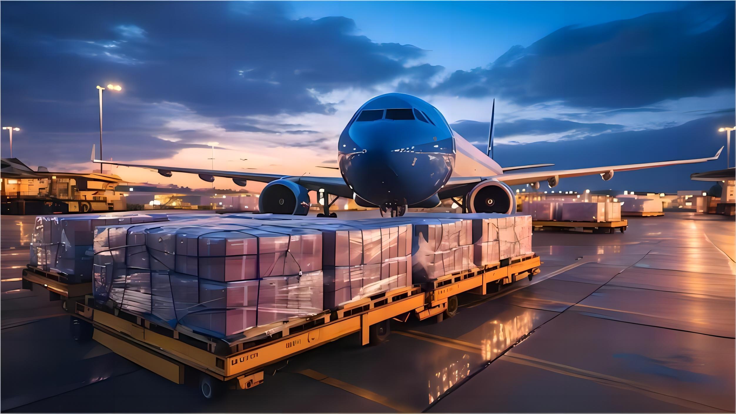 Oversized medical equipment loaded onto a flat rack container at a port