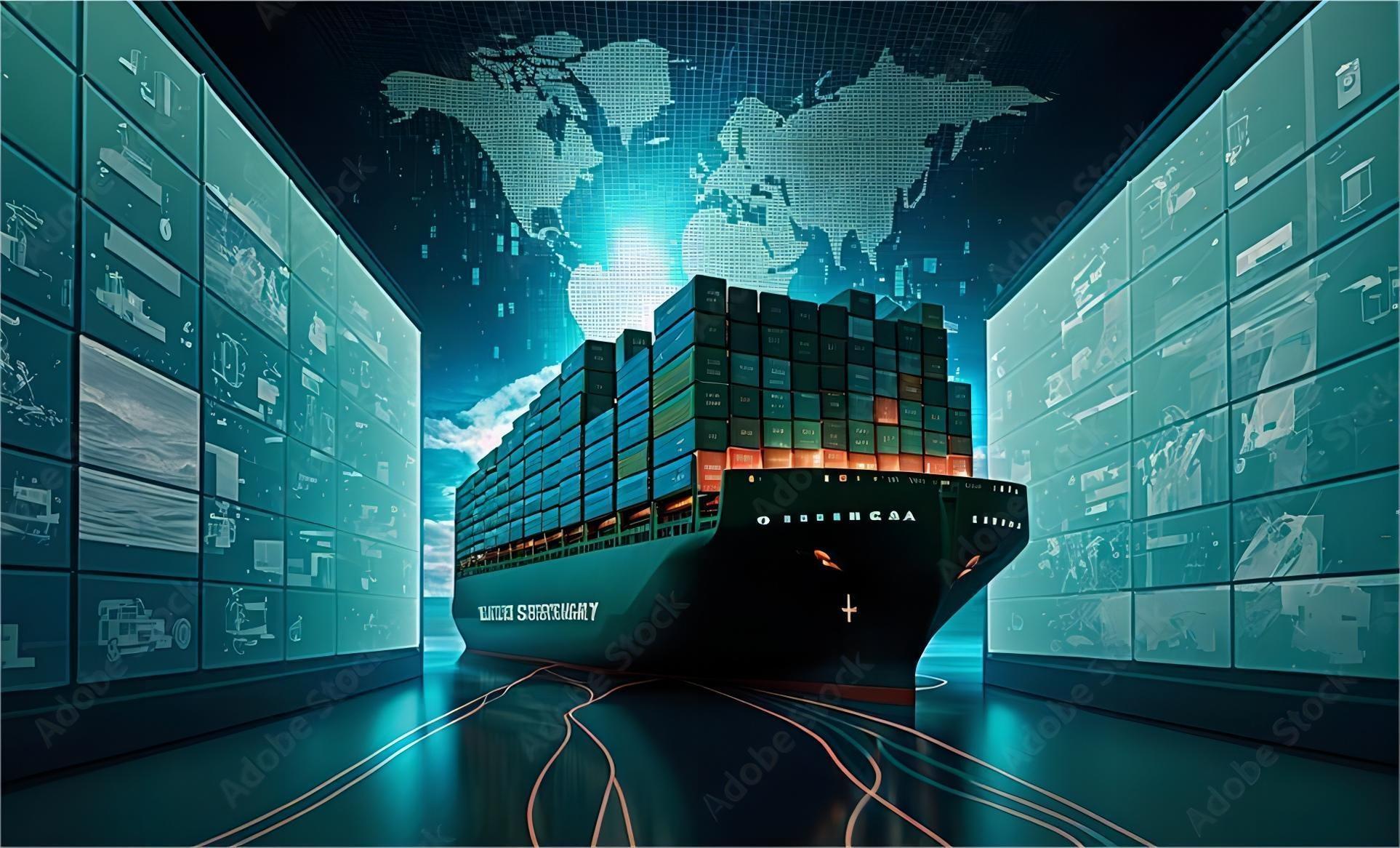 Temperature monitoring device inside a container