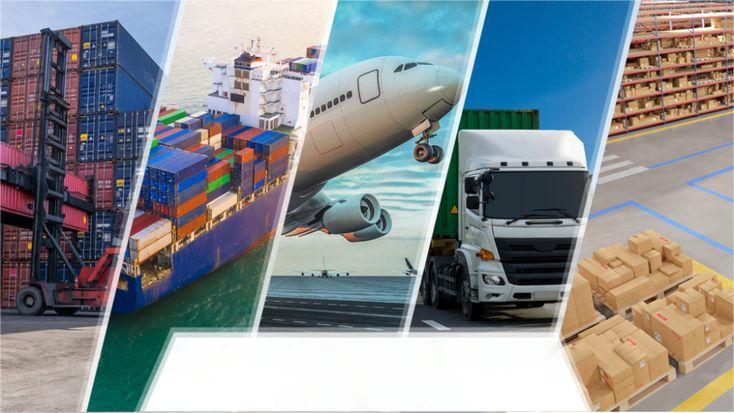 Busy port terminal in New Jersey with cargo containers