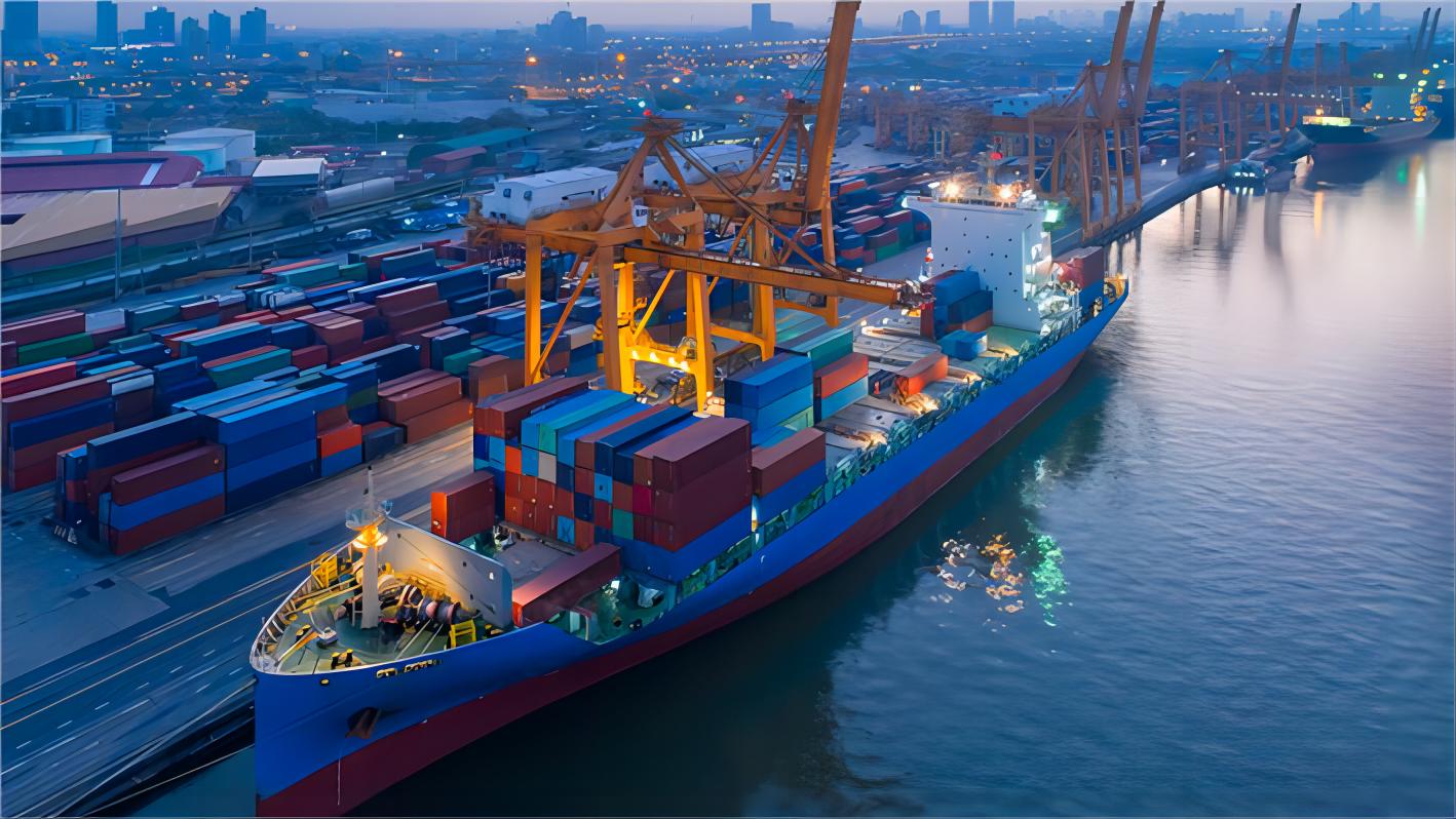 Supply chain logistics team coordinating a shipment