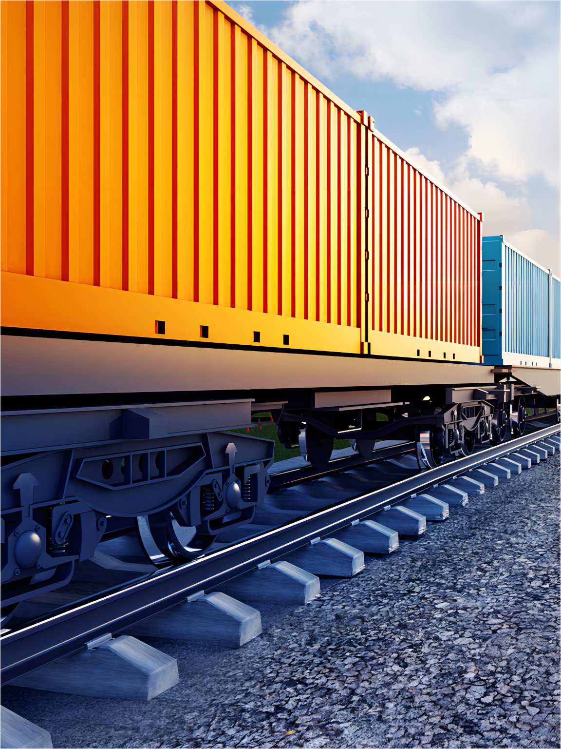 Chart illustrating various components of freight costs for FCL shipments