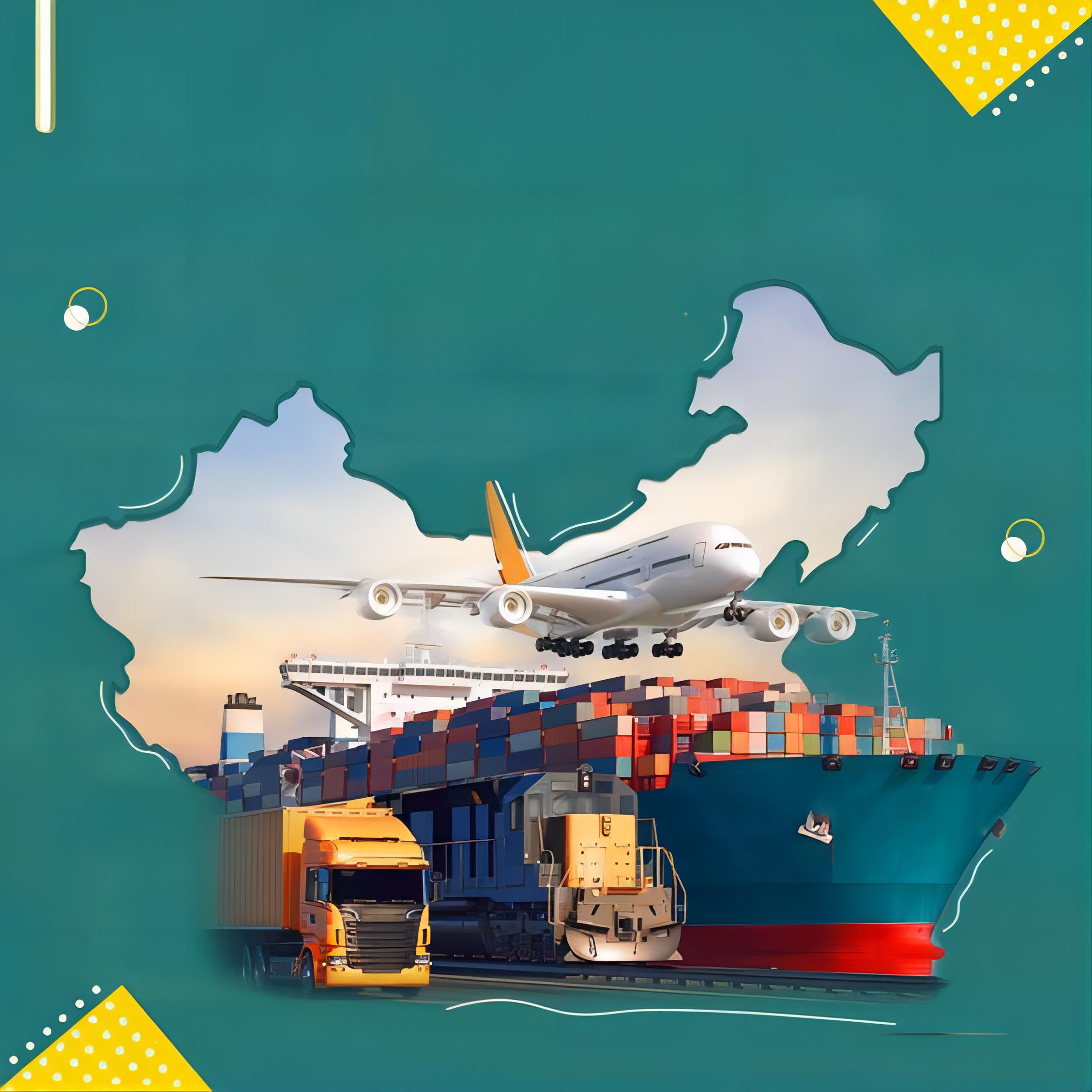 Different types of shipping containers at a port terminal