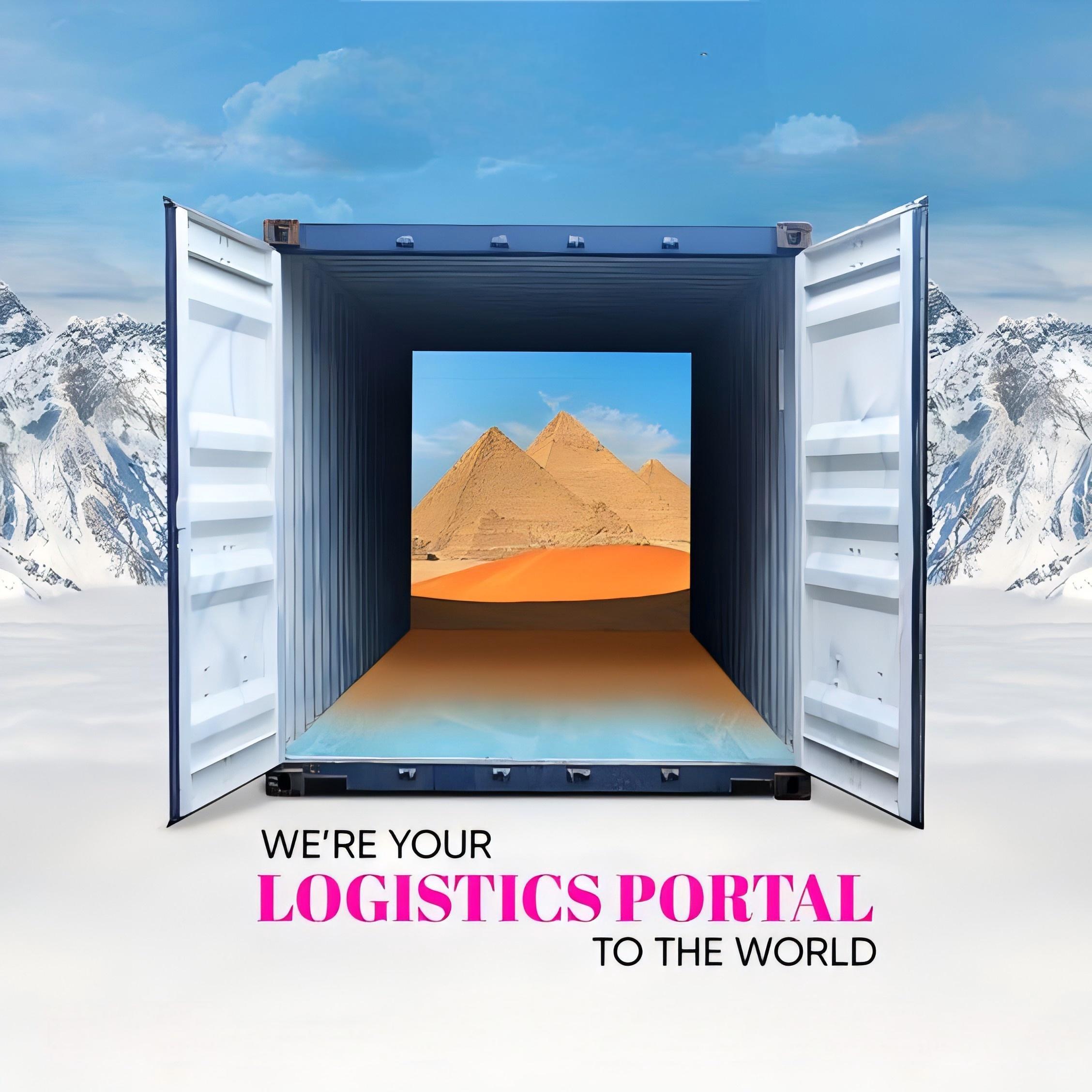 Infographic comparing different modes of transport: sea, rail, and air freight