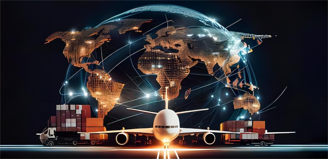 Illustration of a freight forwarder assisting with customs documents