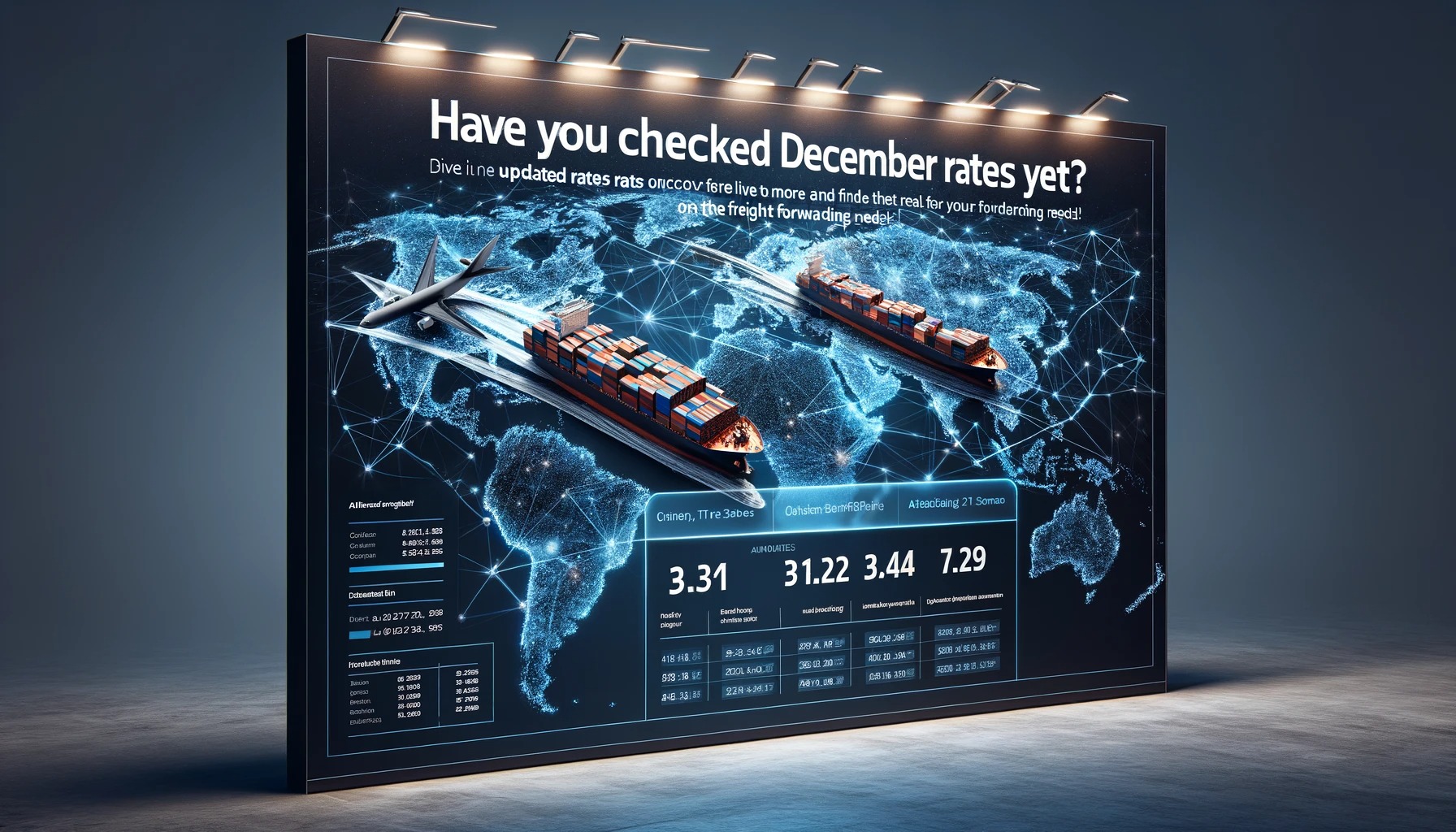 Freight forwarder discussing shipping documents with a client