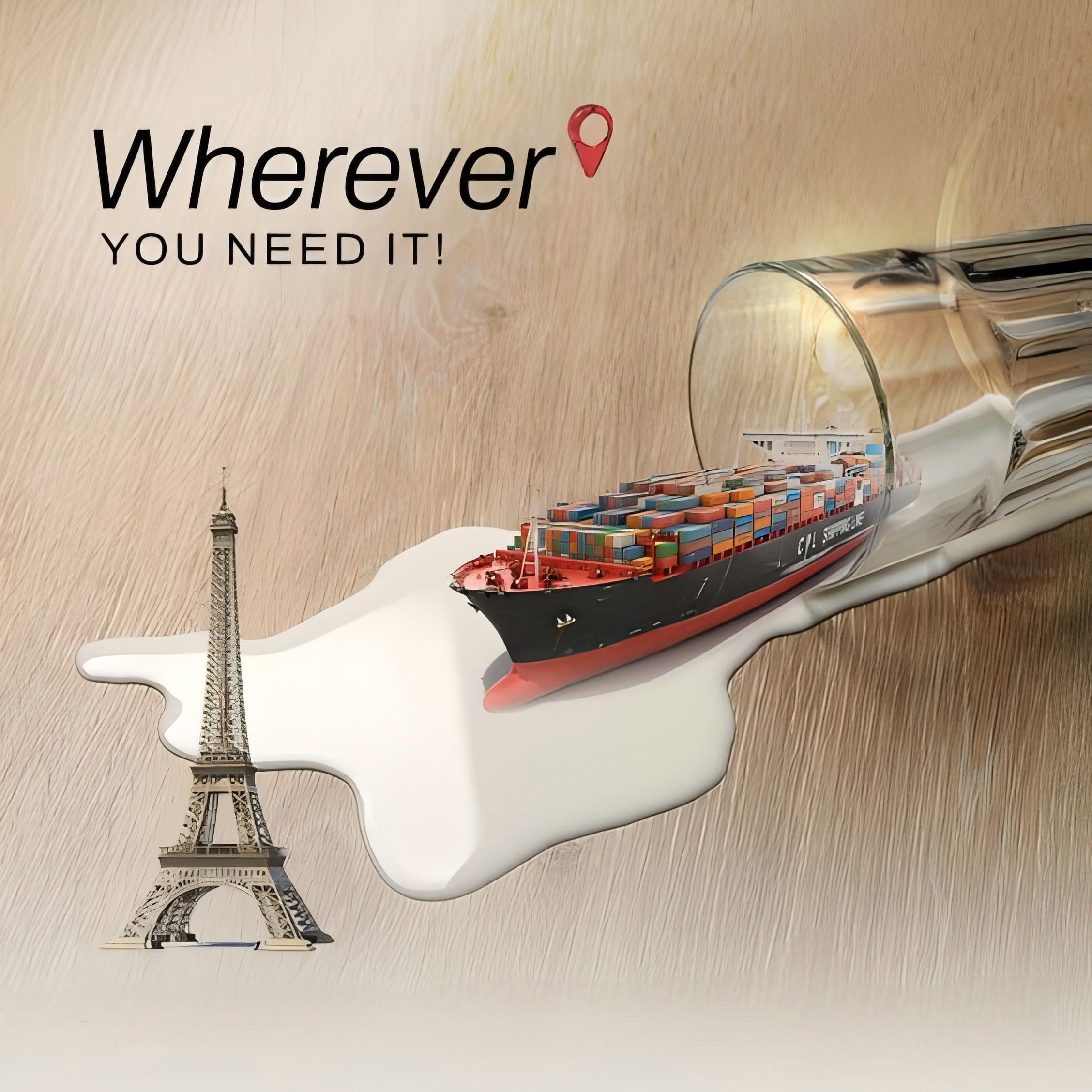 Cargo ship transporting solar panels in reefer containers