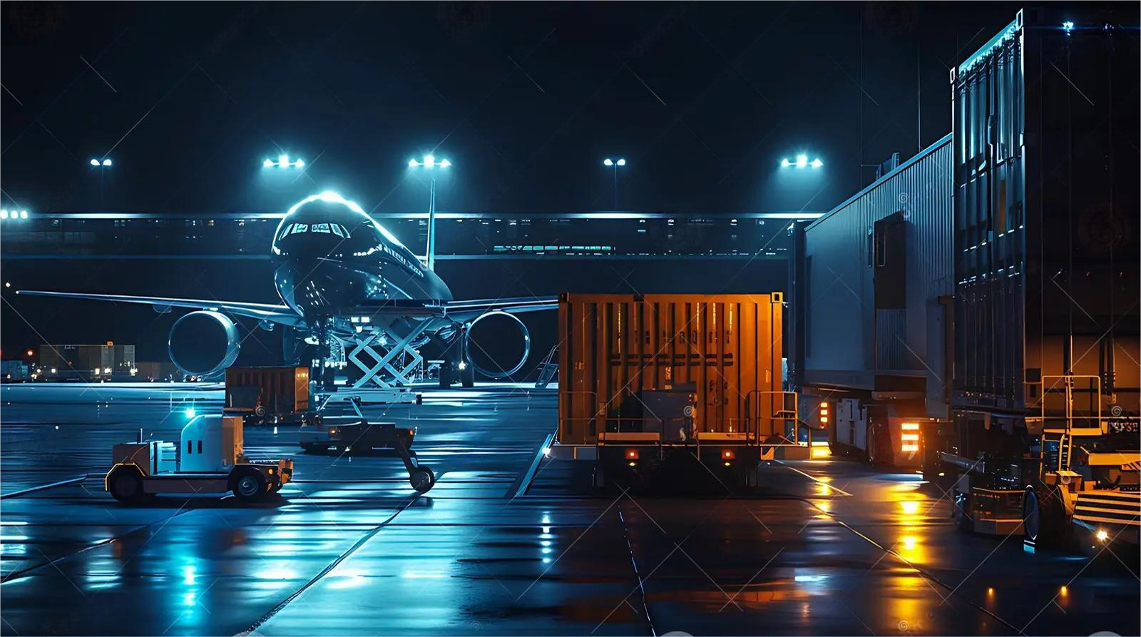 Logistics professional checking shipping documents