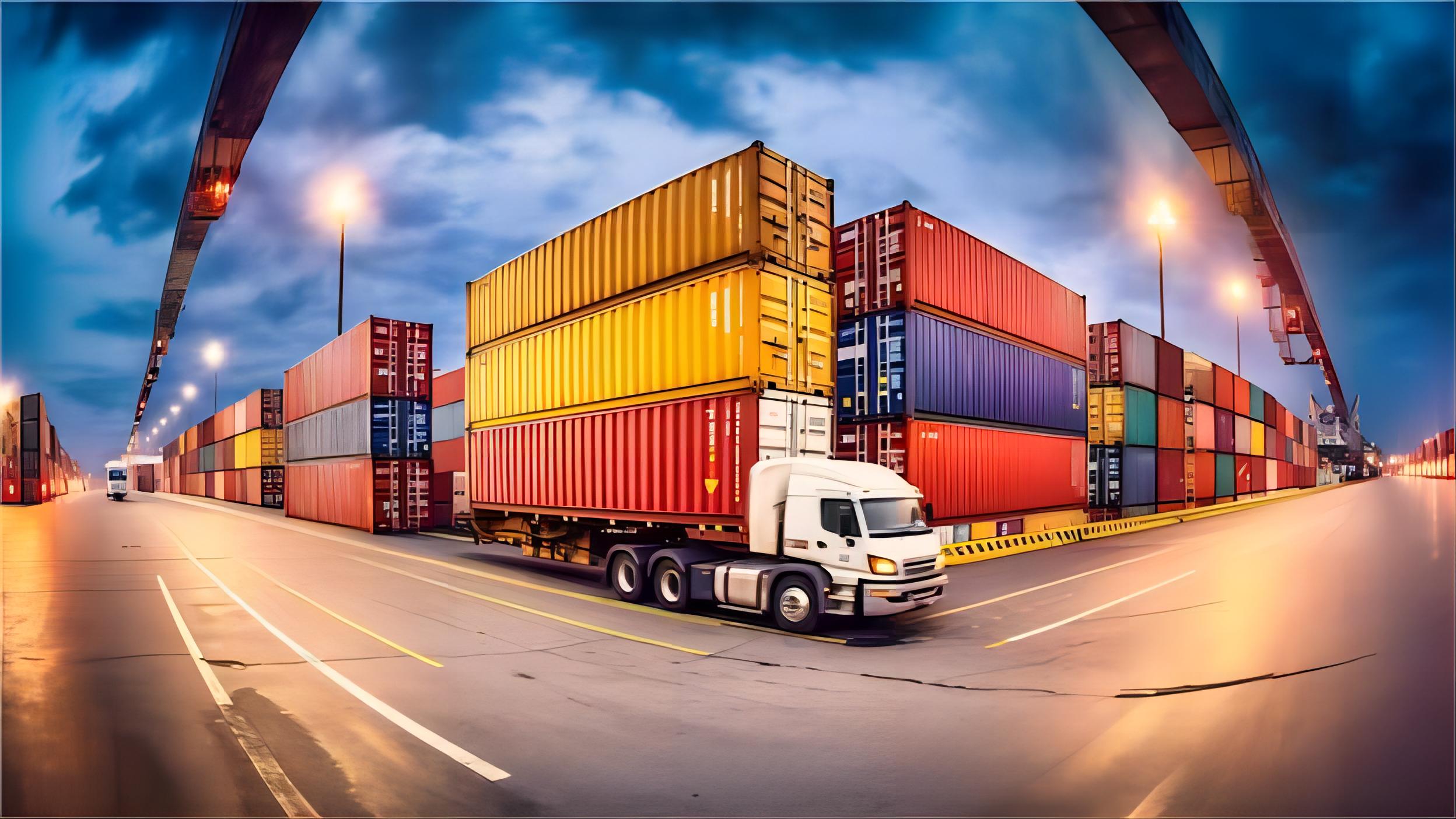 Global logistics network connecting China and Australia