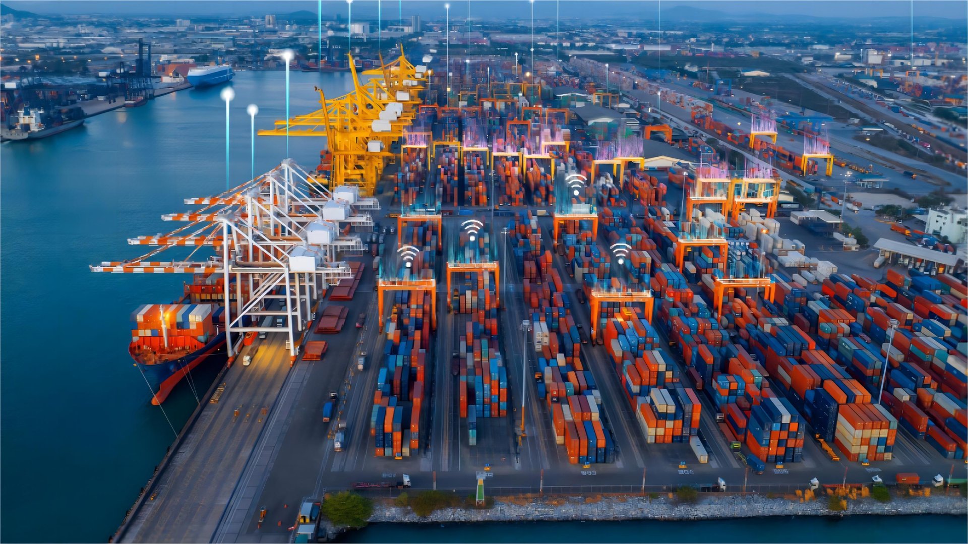 Amazon fulfillment center receiving container shipments