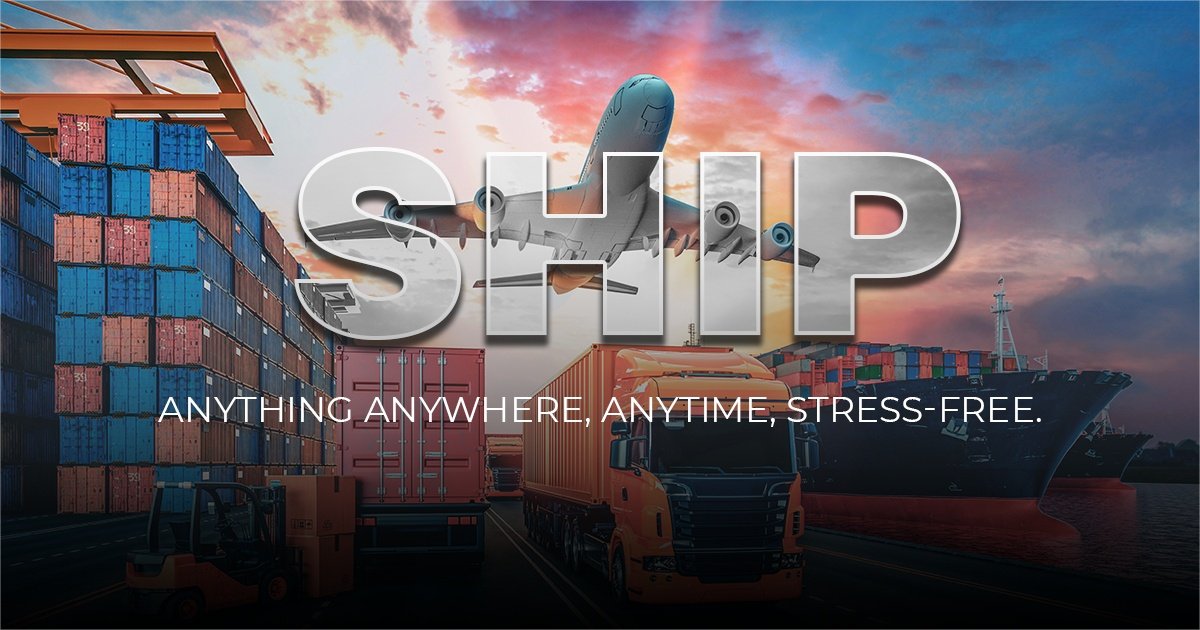 Global logistics map showing shipping routes from China