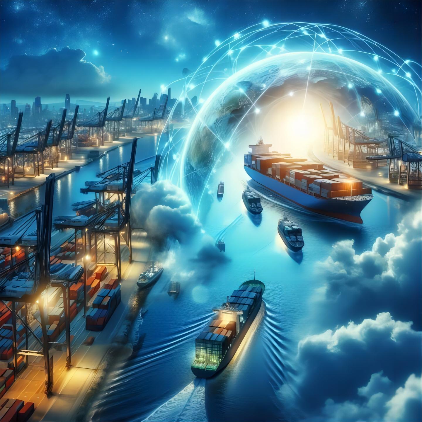 Logistics manager checking freight rates on a digital dashboard