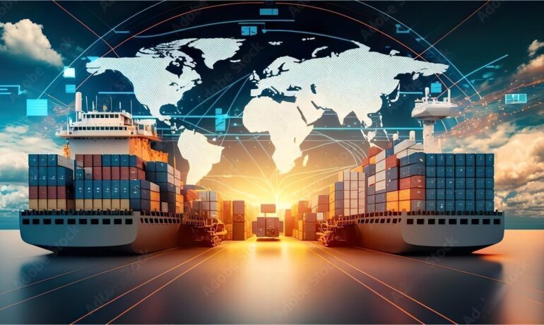China to Bangladesh Freight loading and handoff visual