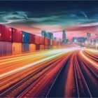 China to India Freight loading and handoff visual