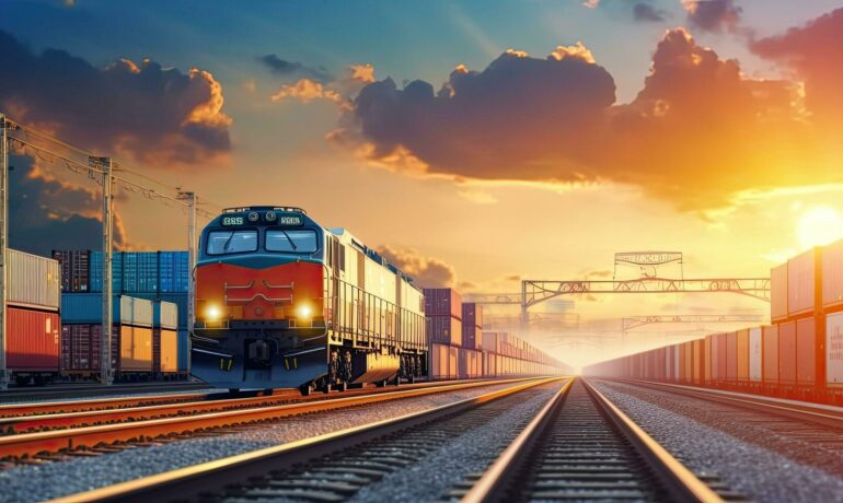 China to Canada Freight loading and handoff visual